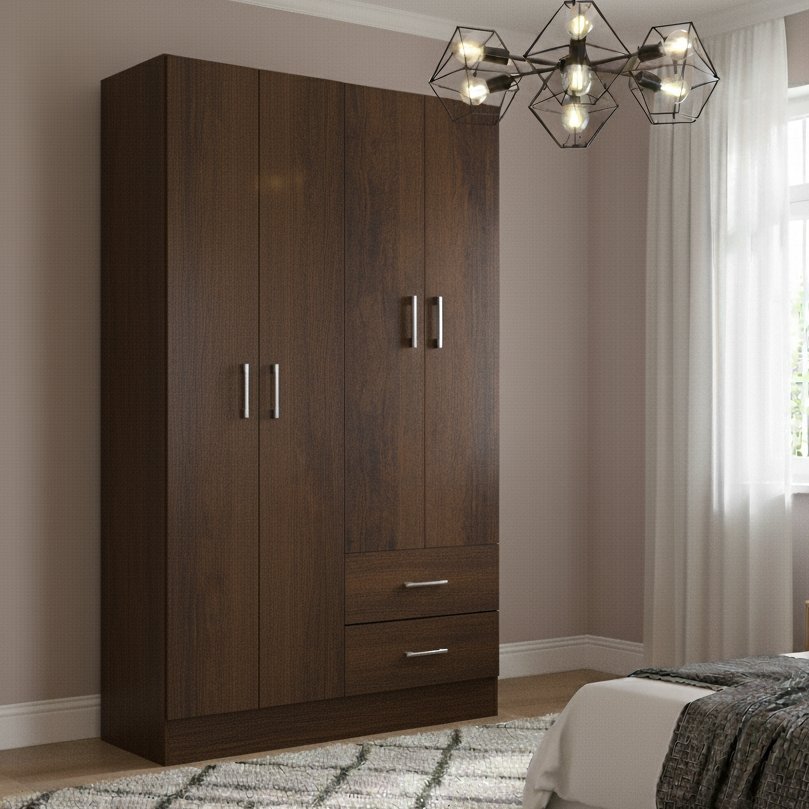 Guarda-Roupa 4 Portas Panamá 4002 Rústico – FELLICCI