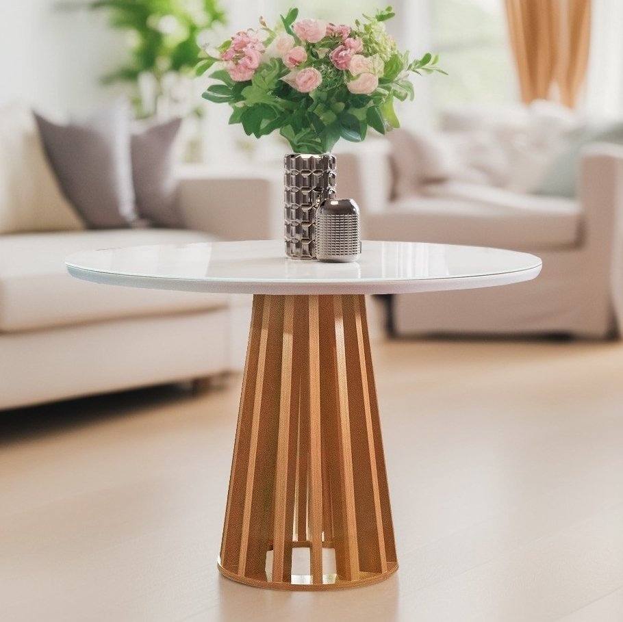 Mesa Berlim 100 Cinamono/Off White – CEL MÓVEIS