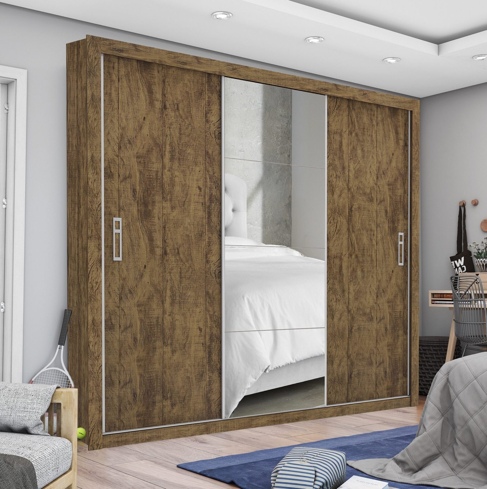 Guarda-Roupa 3 Portas Espanha Plus Demolição – CARIOCA MÓVEIS