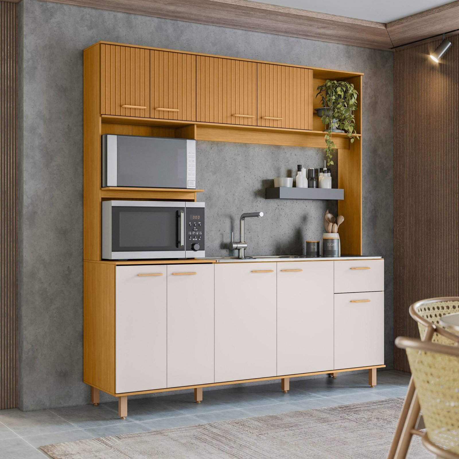 Kit Cozinha Liz Freijó/Ripado/Off White – POLIMAN