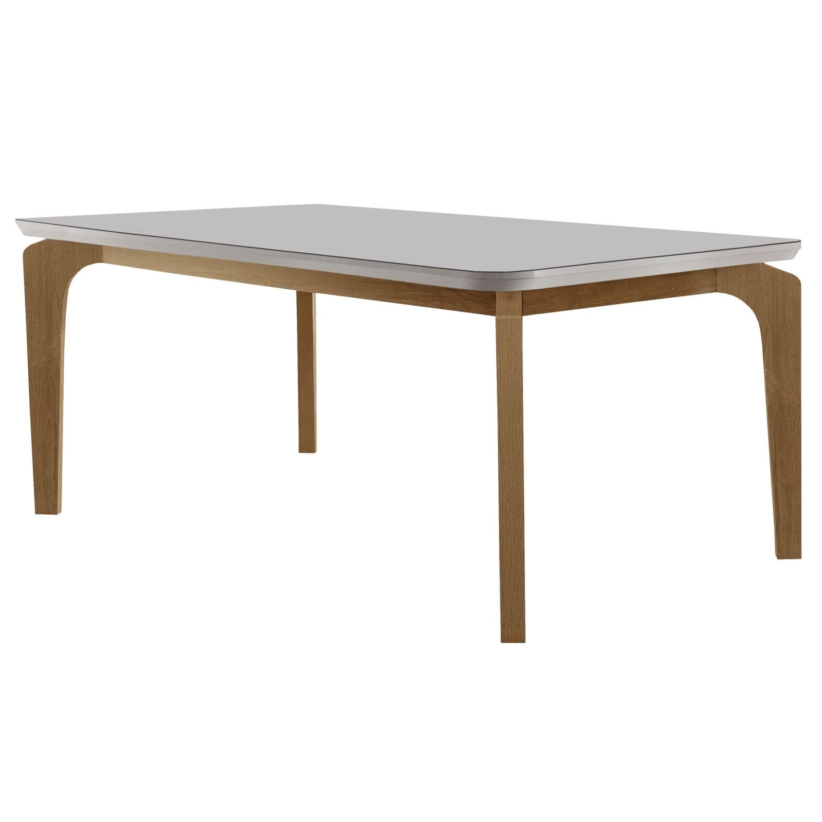 Mesa Londrina 180 Canto Copo Naturale/Off White – RUFATO - Imagem 2