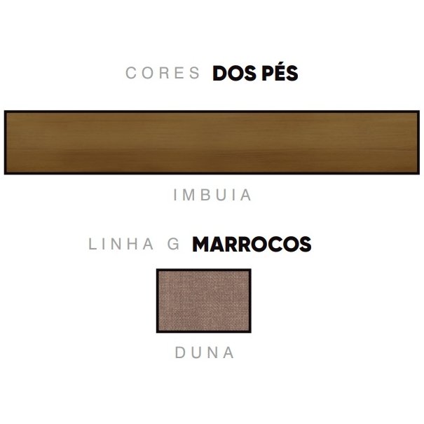 Kit 2 Cadeiras Safira Imbuia/Linho Marrom – DOBUE MOVELARIA - Imagem 2