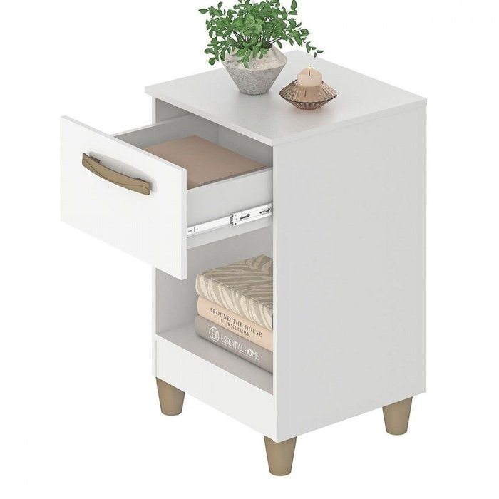 Mesa de Cabeceira Prada MC210 Branco – FELLICCI - Imagem 2