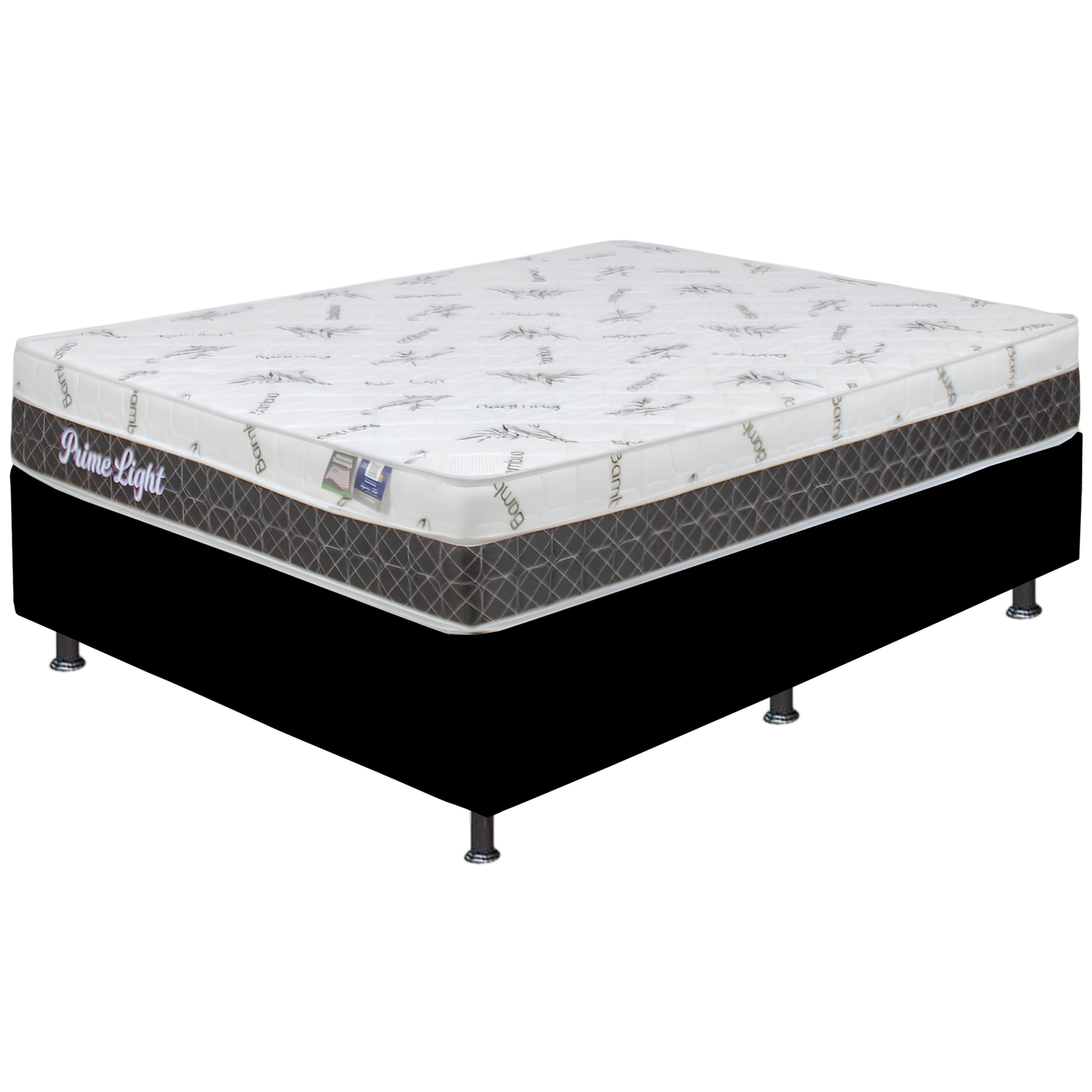 Colchão Casal Prime Light 30 cm D28 Molas Ensacadas + Base Simples Corino Preto – ORTHOPRIME + BIOSTAR - Imagem 2