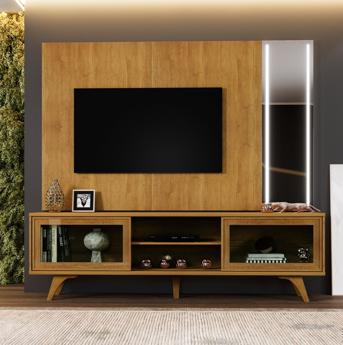 Painel até 75″ + Rack Vitrum Naturale – MAVAULAR - Imagem 2