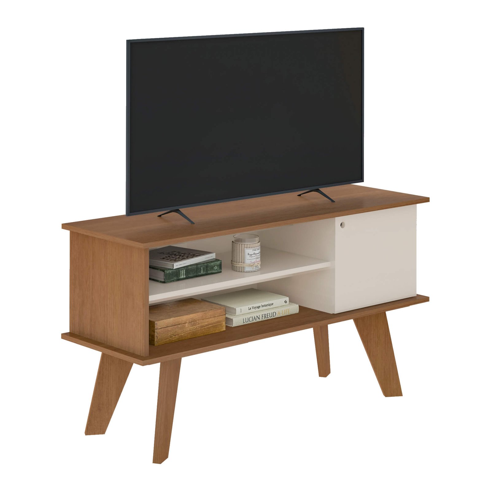 Rack até 50″ Frank Cinamomo/Off White – ARTELY - Imagem 2