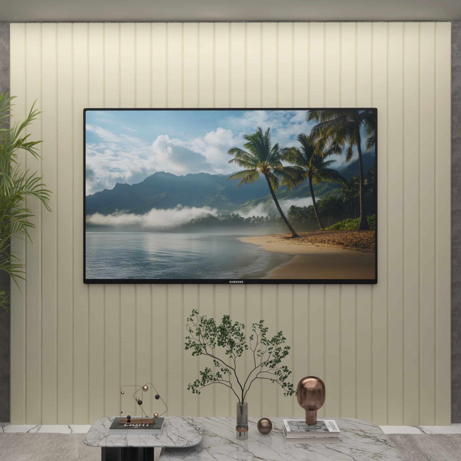 Painel até 85″ Majestade 230 Off White – GELIUS - Imagem 2