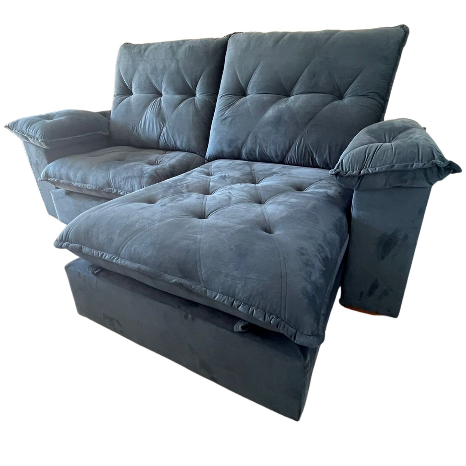 Sofá Retrátil e Reclinável Corvette 2,50 m Azul – D’VITRINE ESTOFADOS (PROMOÇÃO – LEVE AVARIA) - Imagem 2
