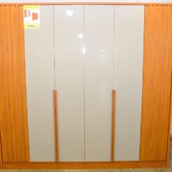 Guarda-Roupa 6 Portas Guarani/Chade Ripado 2,44m Cinamomo/Off White – TCIL - Imagem 2