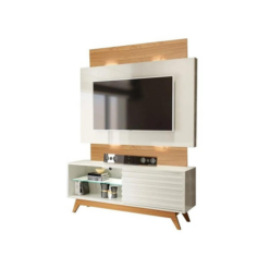 Home até 55″ Unicke TB151L Off White/Freijó – DALLA COSTA - Imagem 2
