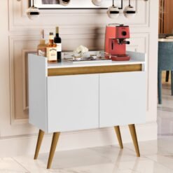 Buffet 2 Portas Gold Branco/Mel/Branco – MOVEIS PRIMUS - Imagem 2