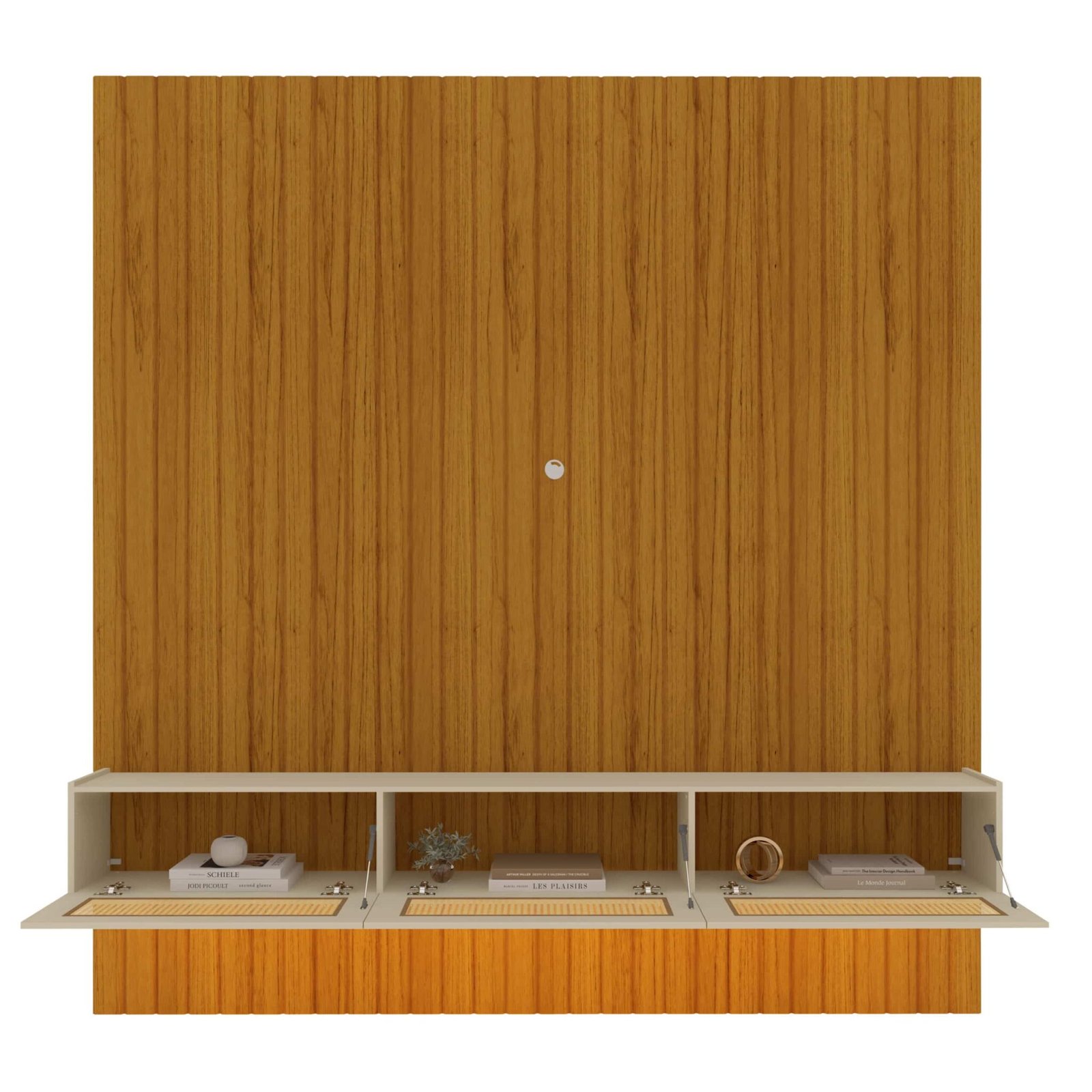 Home Suspenso até 85″ Majestade 230 Naturale com Nicho Native Off White – GELIUS - Imagem 2