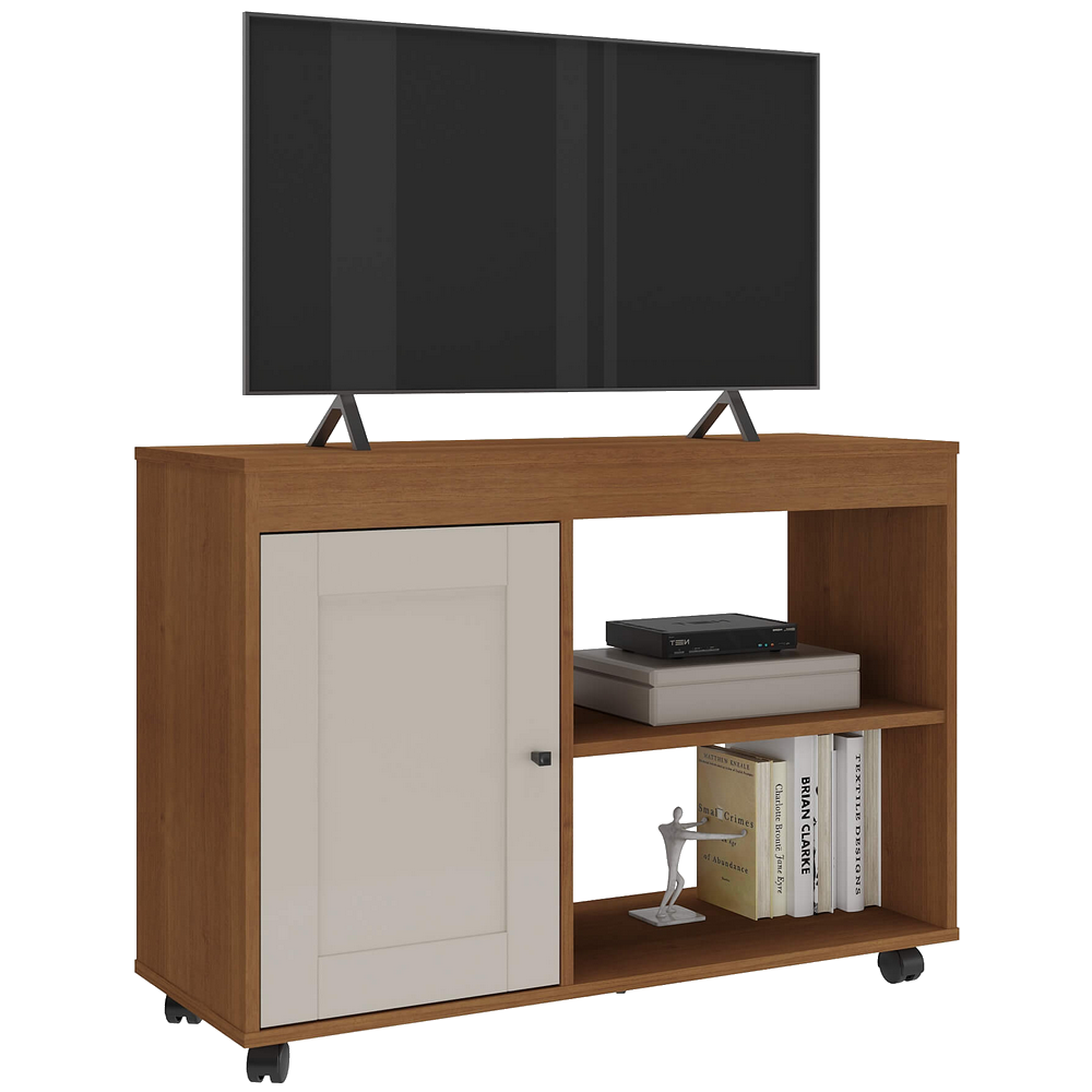 Rack até 42″ Sampa Cinamomo/Off White – ARTELY - Imagem 2