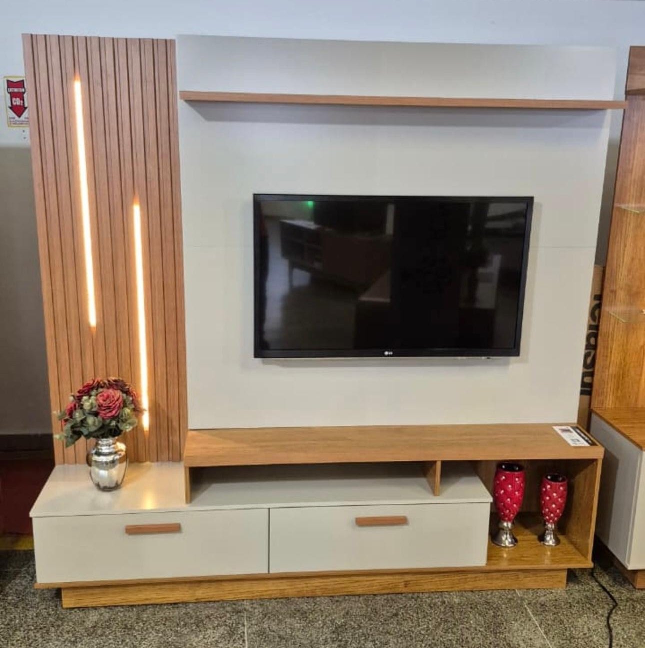Home até 65″ Despertar Cinamomo/Off White – JCM MOVELARIA - Imagem 2